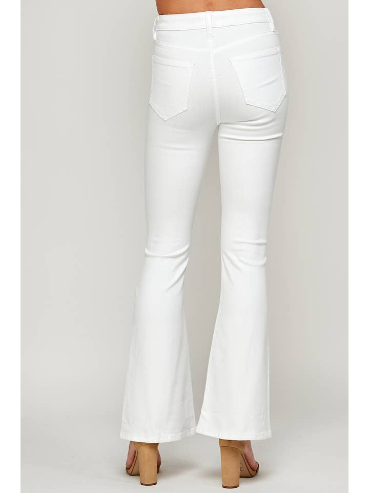 Branco I1320HF - Branco - Jeans Flare de Cintura Alta para venda a revendedores na Faire4