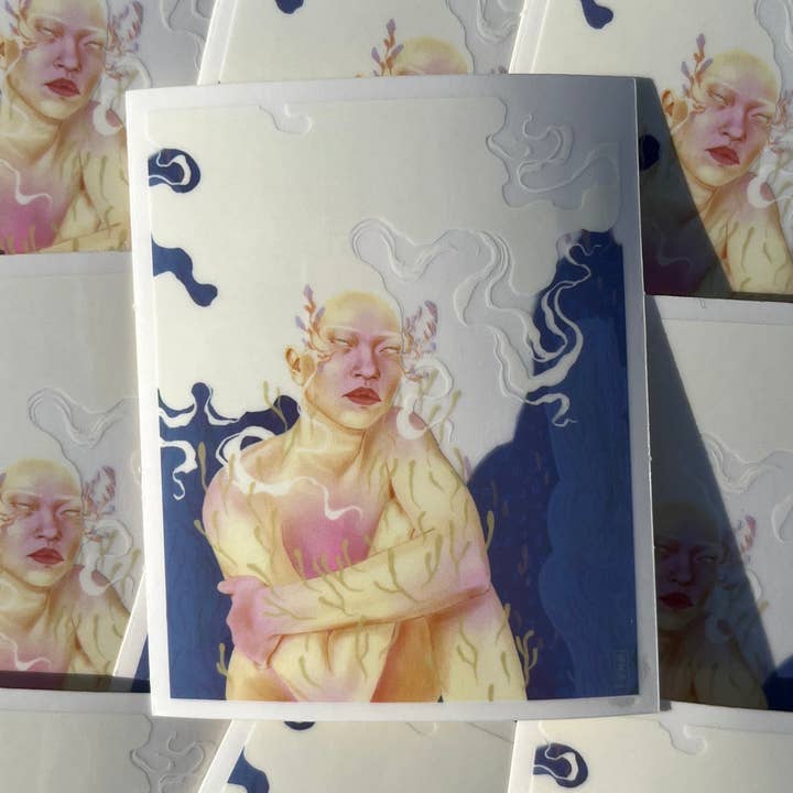 Grotto Clear Sticker for wholesale by Naicha Studio