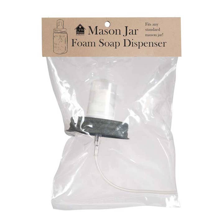 CTW Home Collection - Wholesale Soap Dispenser - Mason Jar Foaming Soap Dispenser Lid - Barn Roof