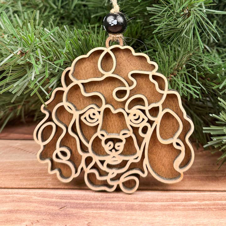 Poodle Dog Ornament, Pet Store, Gift for Dog Owner for wholesale by Rocky Knoll Co.