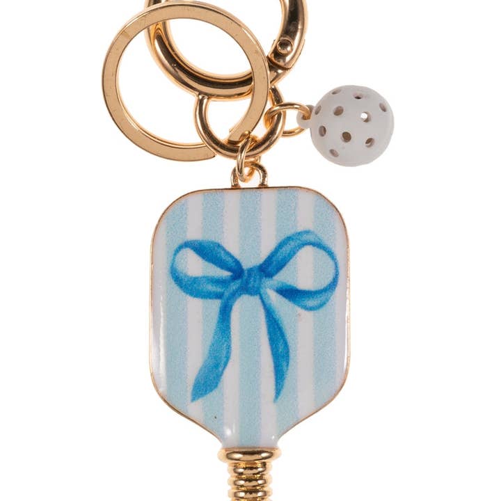 Designature New York - Wholesale Sleutelhanger - Dames - Pickleballvormige sleutelhanger met emaille en strikpatroon4