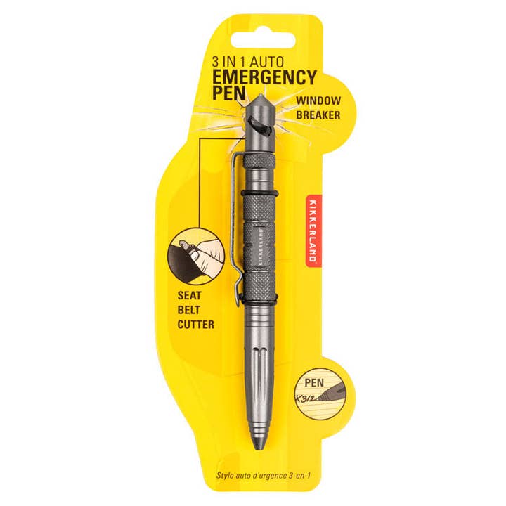3-In-1 Auto Emergency Pen for wholesale by Kikkerland Design Inc