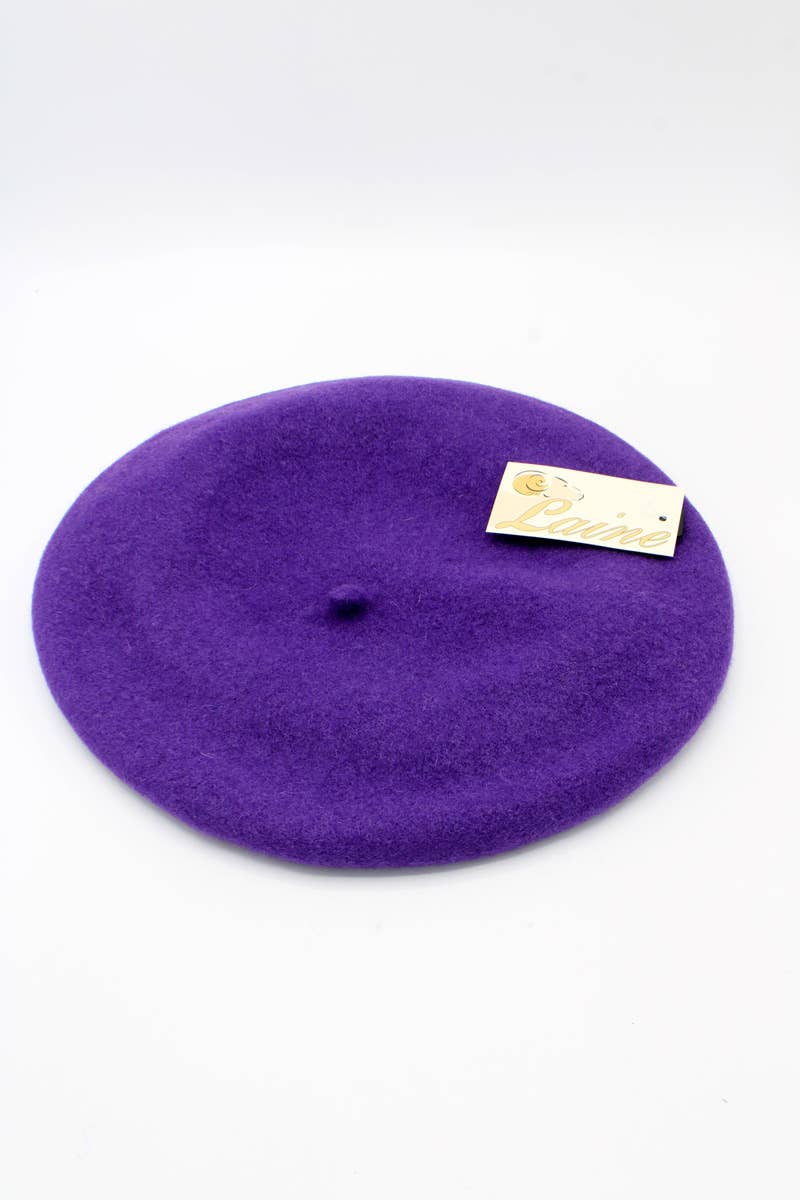 Hologramme Paris - Vendita all'ingrosso Basco - Unisex - Berretto classico in pura lana131