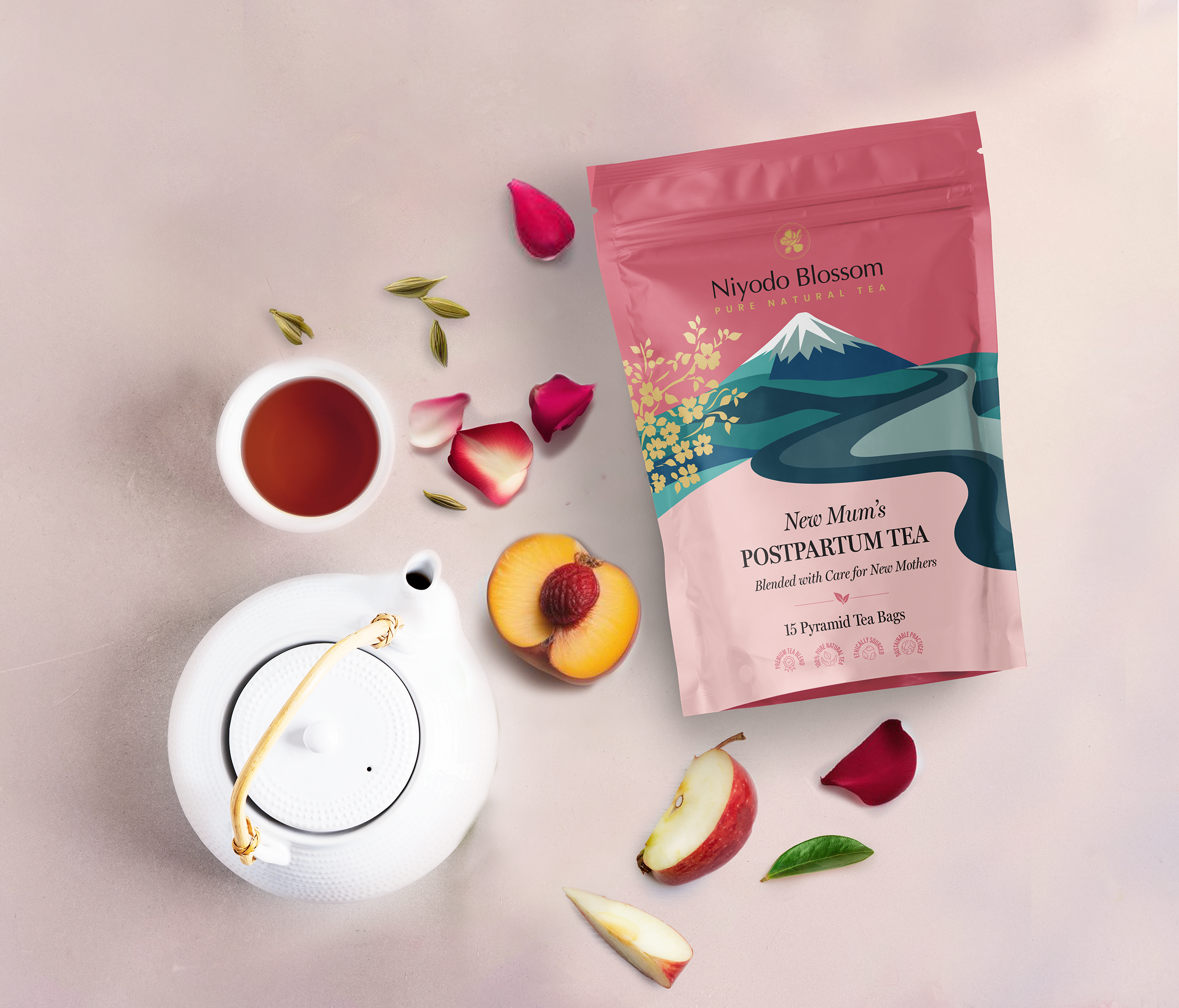 Niyodo Blossom - Wholesale Tea Bags - Postpartum Tea5