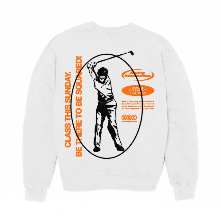 Be Squared (Crew Sweater) - White for wholesale by Students, LLC