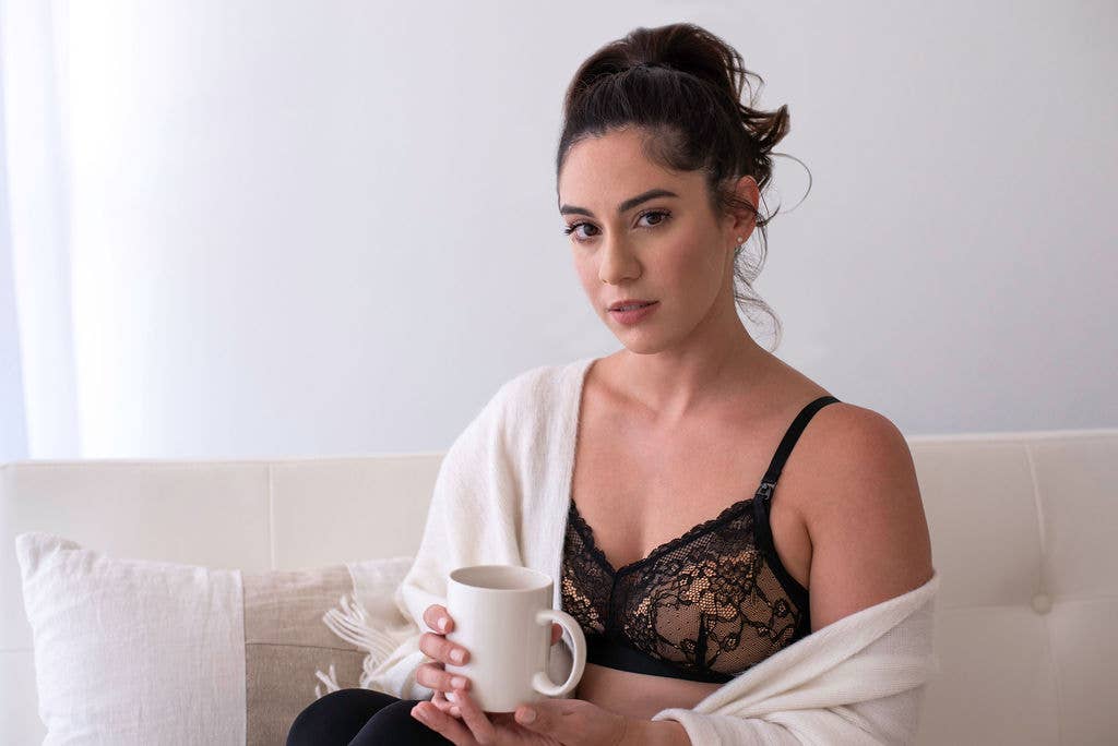 Negro/Desnudo Sostén de lactancia Ooh La La (Negro/Nude) de venta al por mayor en Faire9