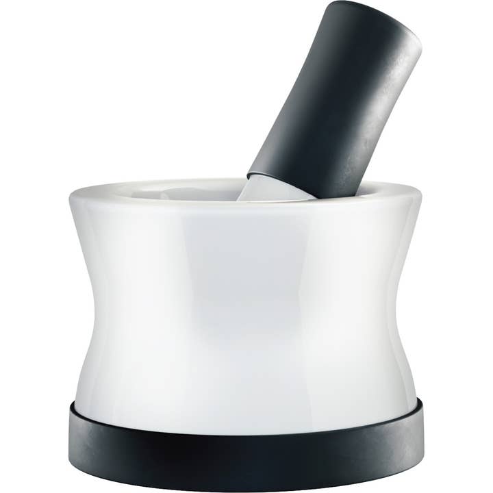 Silicone & Porcelain Mortar and Pestle With Non-Slip Case for wholesale by Cooler Kitchen