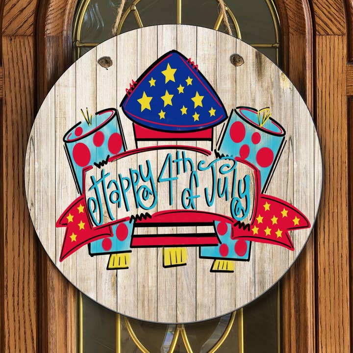 Türhänger „Happy 4th of July“ für den Großhandel von Joetta Marie