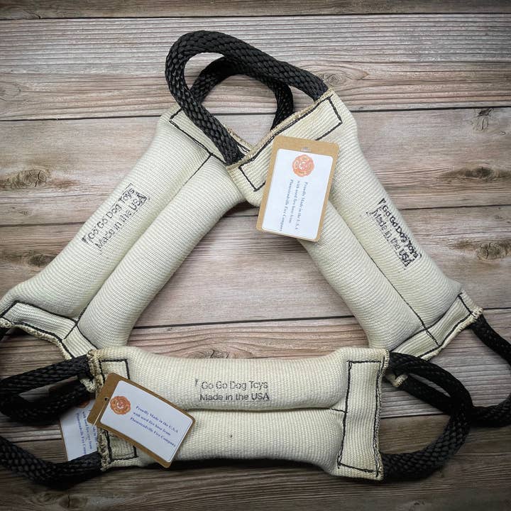 Go Go Dog Toys - Wholesale Pet Rope Toy - Dog - Dual Rope Handle Tug of War Toy2