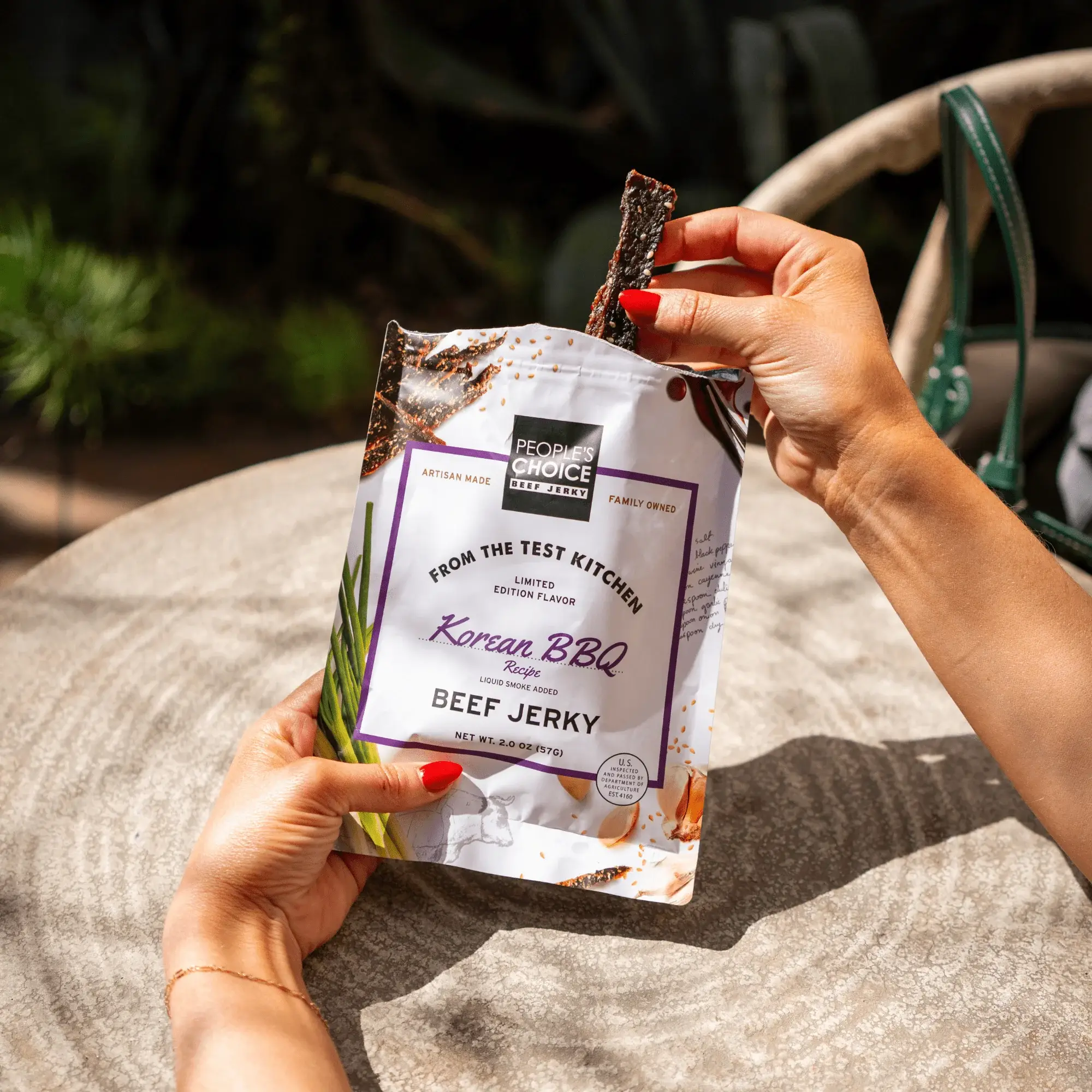 People's Choice Beef Jerky - Wholesale Jerky - Test Kitchen - Korean BBQ Beef Jerky 2.0oz3