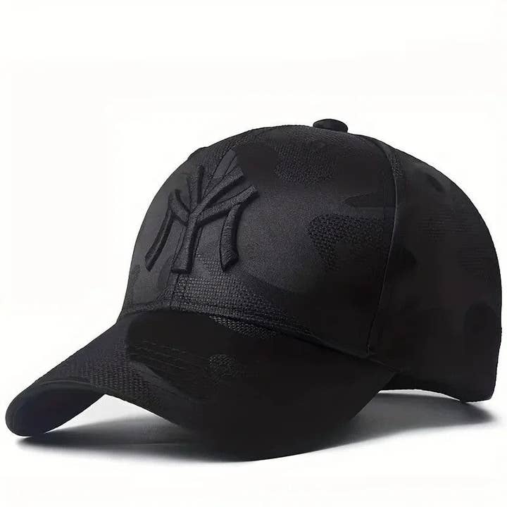 FurDecoration - Wholesale Baseball Cap - Men's - Men's Camouflage Embroidered Baseball Cap With Sun Protection Brim2