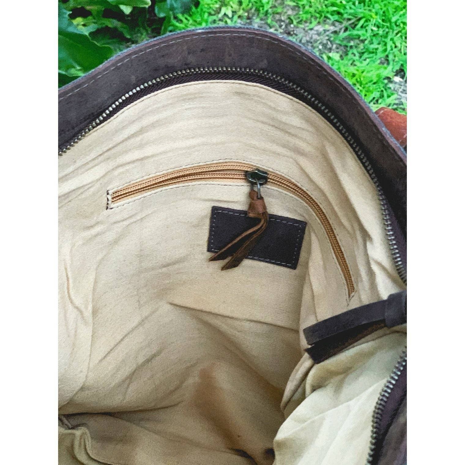 MLC – wholesale Tote bag – Women's – BLue Canvas Leather Tote Bag3