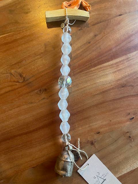 Spirit Bell Suncatcher - White for wholesale by House of Two Spirits
