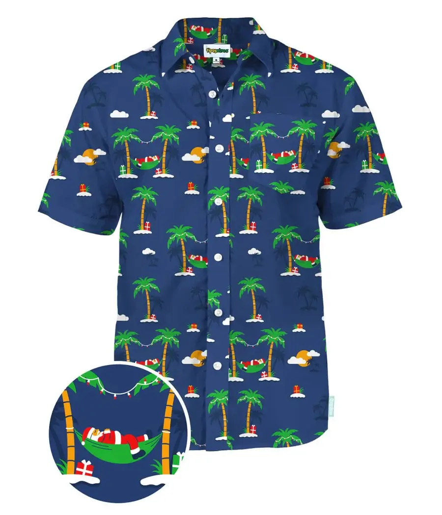 Tipsy Elves – Großhandel Hemd mit Button-down-Kragen – Herren – Hängematten-Urlaubshemd mit Knöpfen - Herren-Urlaubs-Hawaiihemd0