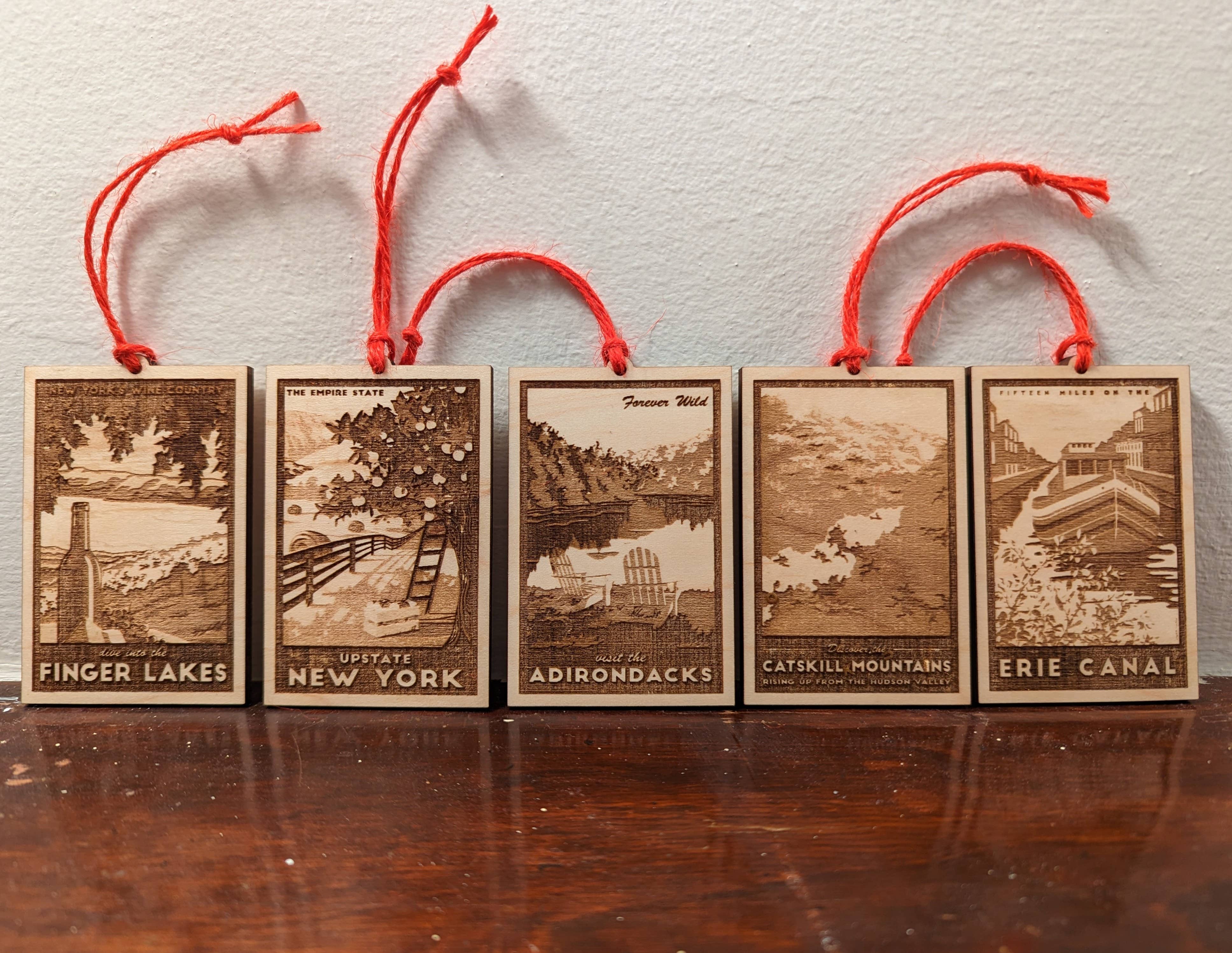 Lionheart Graphics - Wholesale Ornament - Catskills NY Engraved Ornament | Upstate Souvenir2