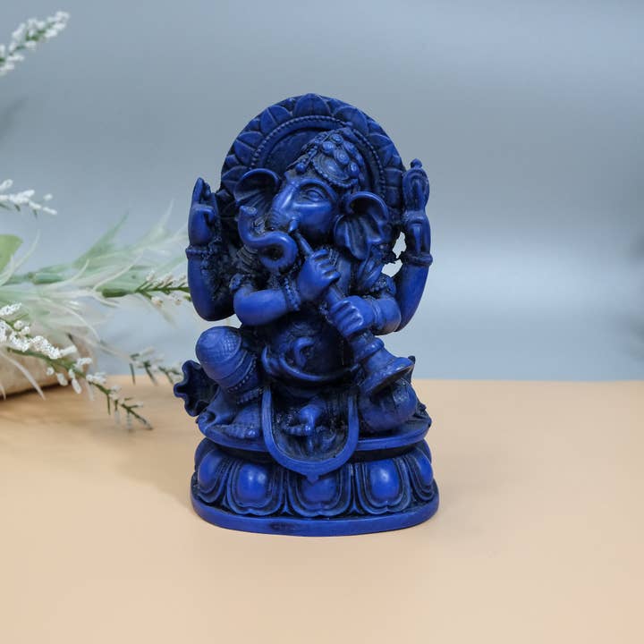 Karma Nepal Crafts - Wholesale Sculpture - Handmade Ganesh Statue; Hindu Diety of Good Luck