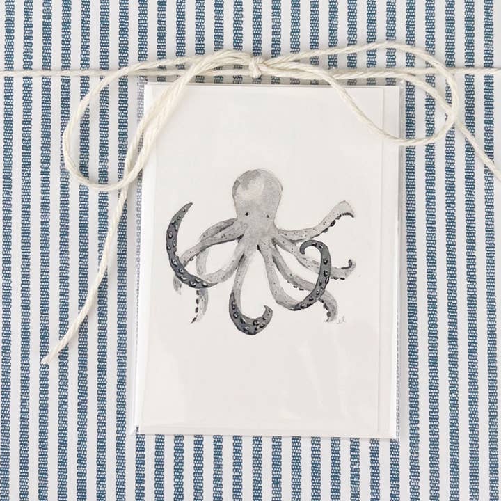 emily lex studio - Wholesale Stationery/Notecard Set - octopus mini notecard