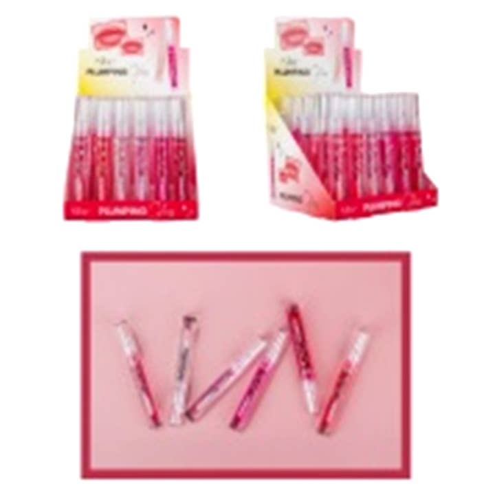 Deluxe Import Trading - Wholesale Lip Gloss - 36pc Lip Plumping Gloss Display