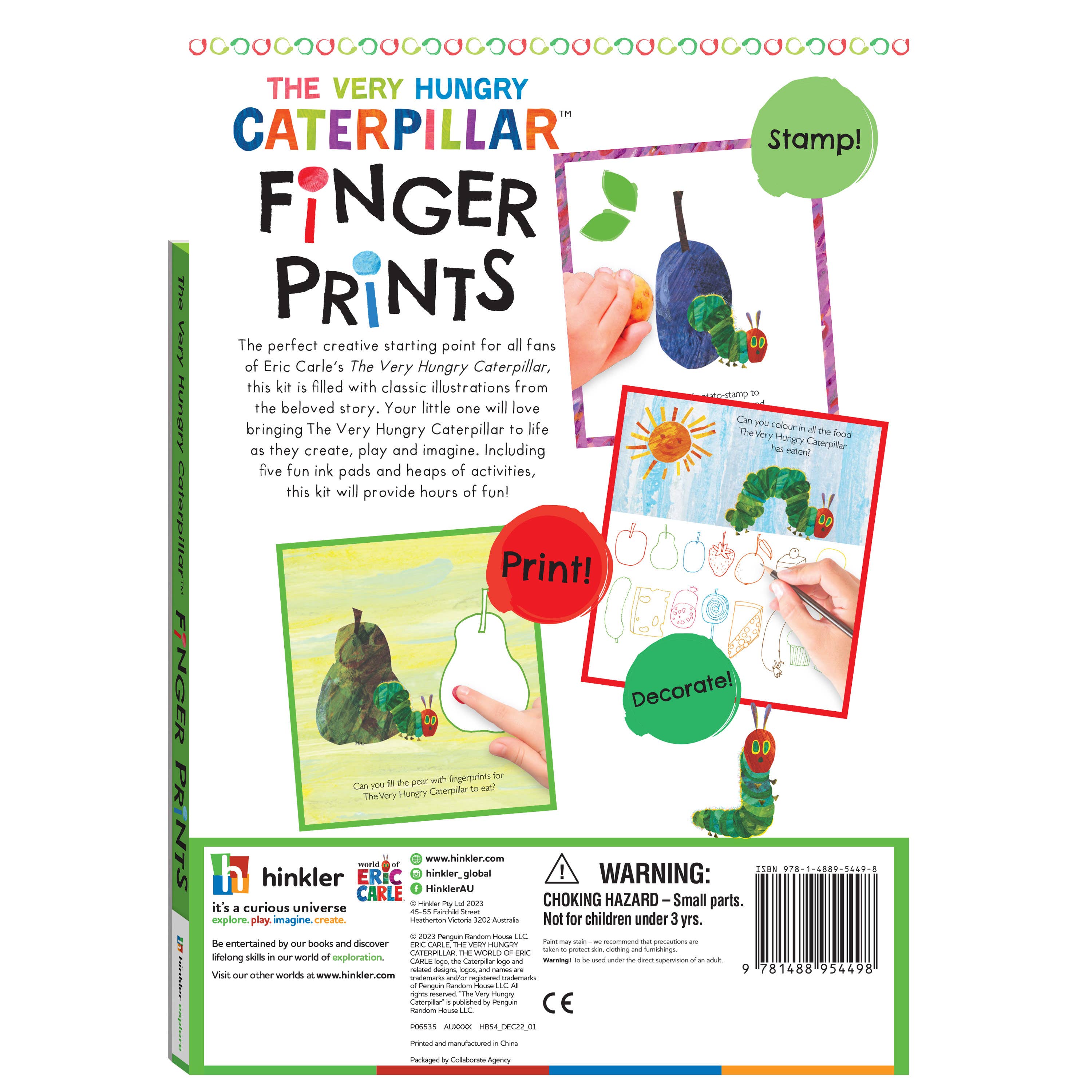 Hinkler Australia - Wholesale Coloring & Activity Book - Kids & Baby - The Very Hungry Caterpillar Finger Prints3