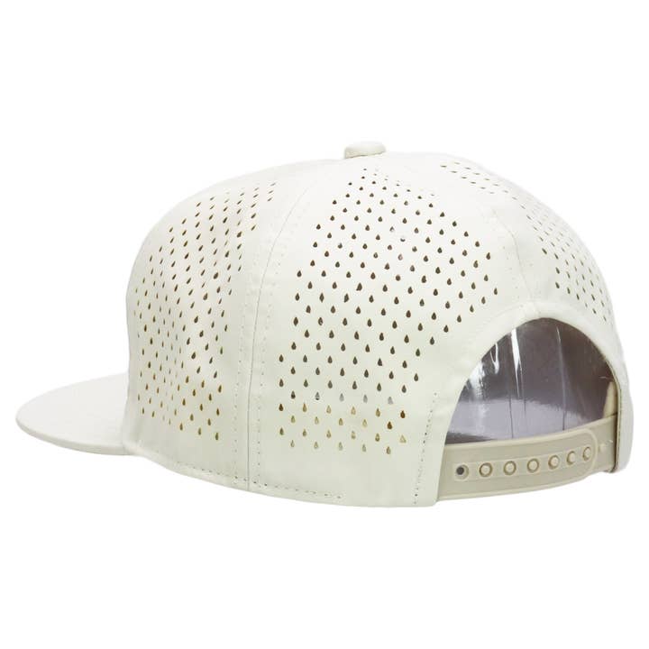 Cap Zone - Wholesale Flat Brim Cap - Unisex - Five Panel Unstructured Polyester Perforated Snapback14