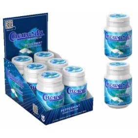 iSweet.ca - Wholesale Chewing Gum - Chowards Sugar Free Gum - Peppermint Bottles 60 g