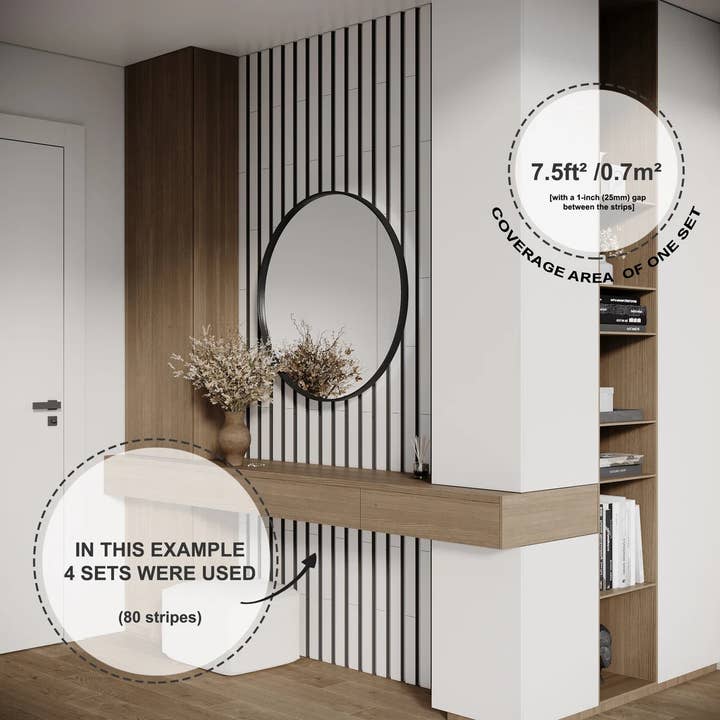 ATB-Sound sp. z o. o. - Wholesale Wall Accent - Lamela-5 Acoustic Slat Wood Panels 2" | Wooden Wall Decor1