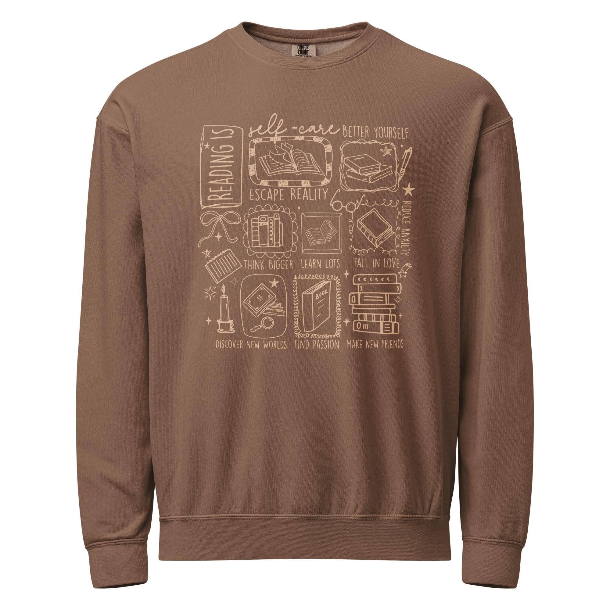 Keen Bee Studio - Wholesale Graphic Sweatshirt - Women's - Reading Is Self Care Heavyweight Sweatshirt4