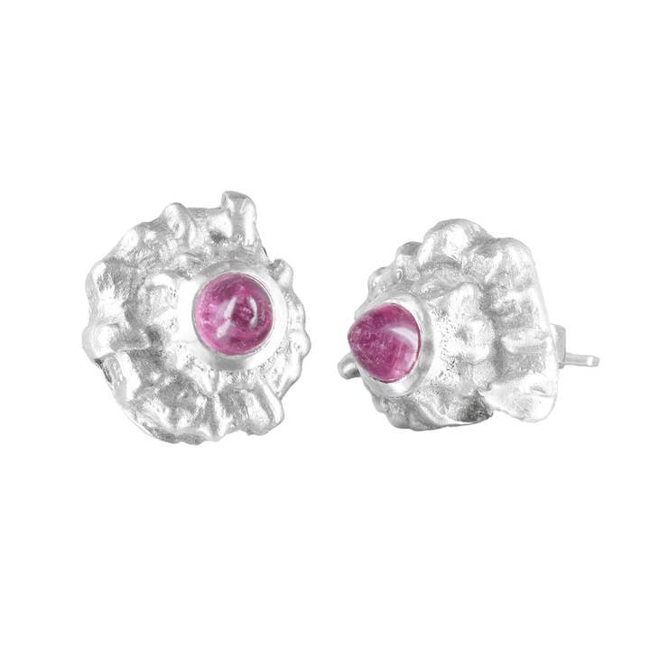 Sea Shell Örhängen med ädelstenar för wholesale av Sandrine B. Jewelry