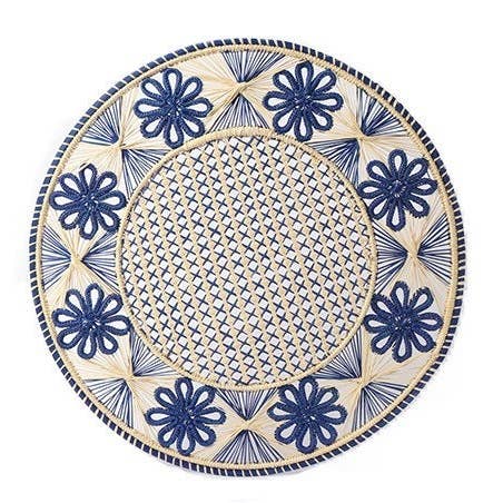 Best of Colombia LLC - Wholesale Placemat - Flowers Iraca/Raffia Placemat - 6+ Colors 36cm8