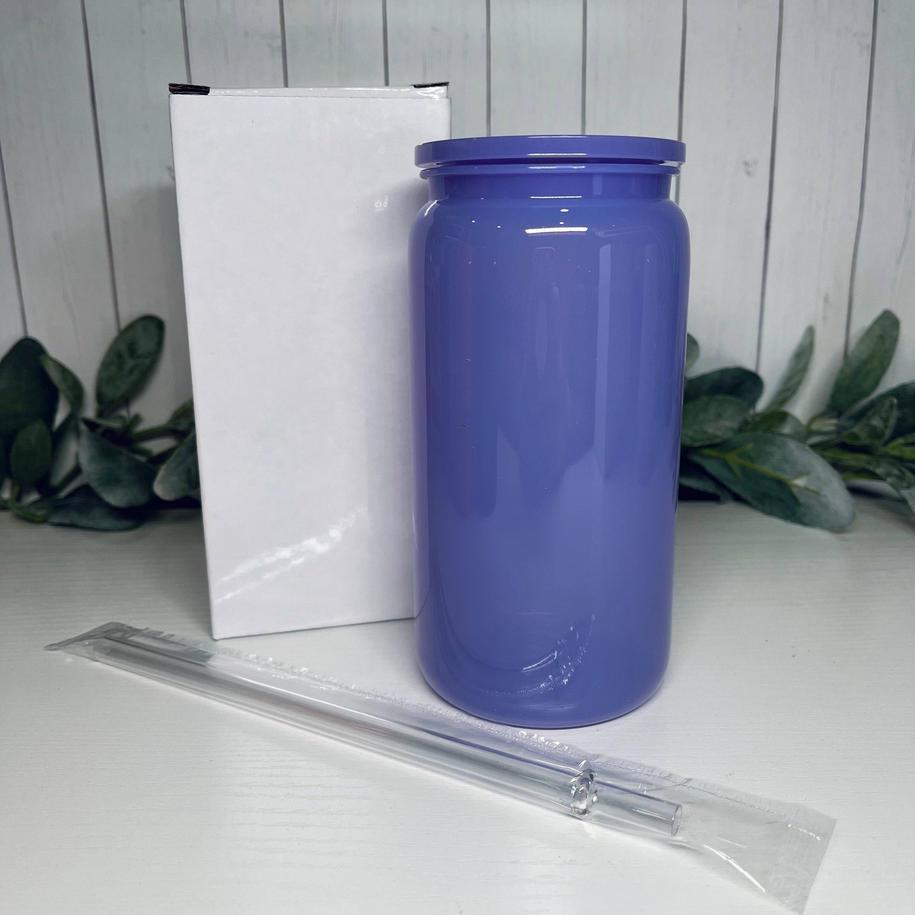 Mint Print Shop & Co - Wholesale Drinkglas/beker - 16oz Pastelkleurig Plastic Blik | Blanco2