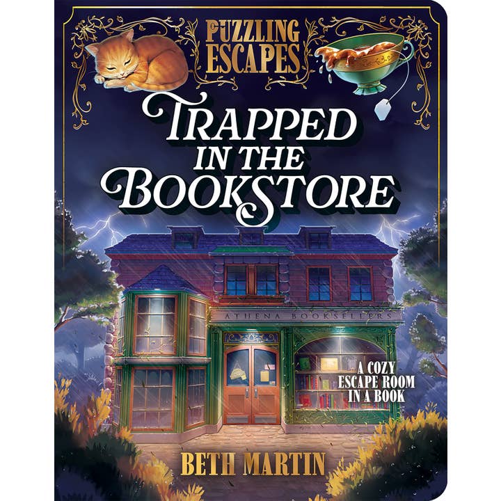 Puzzling Escapes: Trapped in the Bookstore- Escape Room Book for wholesale by Cottage Door Press