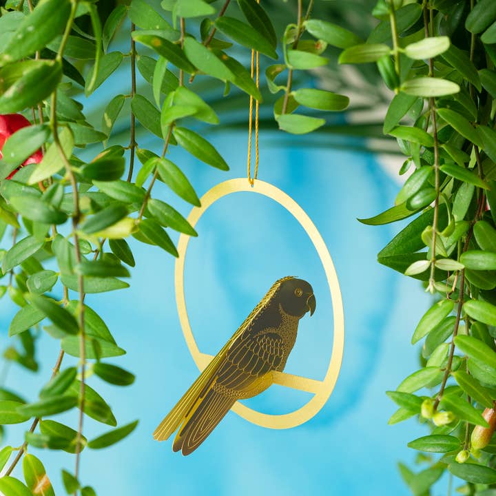 Hanging Mobile Brass Bird Decoration for wholesale by Another Studio UK
