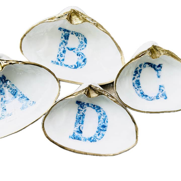 Initial Shell dish for wholesale by Lulushells