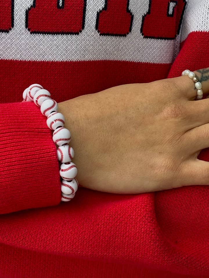 Baseball Stretch Bracelet for wholesale by Serendipity
