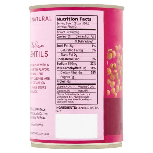 Delallo - Wholesale Beans - Imported Lentils1