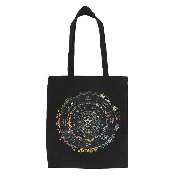 Something Different Wholesale - Wholesale Tote Bag - Women's - Wheel of the Year Polycotton Tote Bag