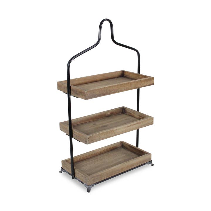 Briar Tiered Wood Table Shelf for wholesale by Cheungs Home Decor