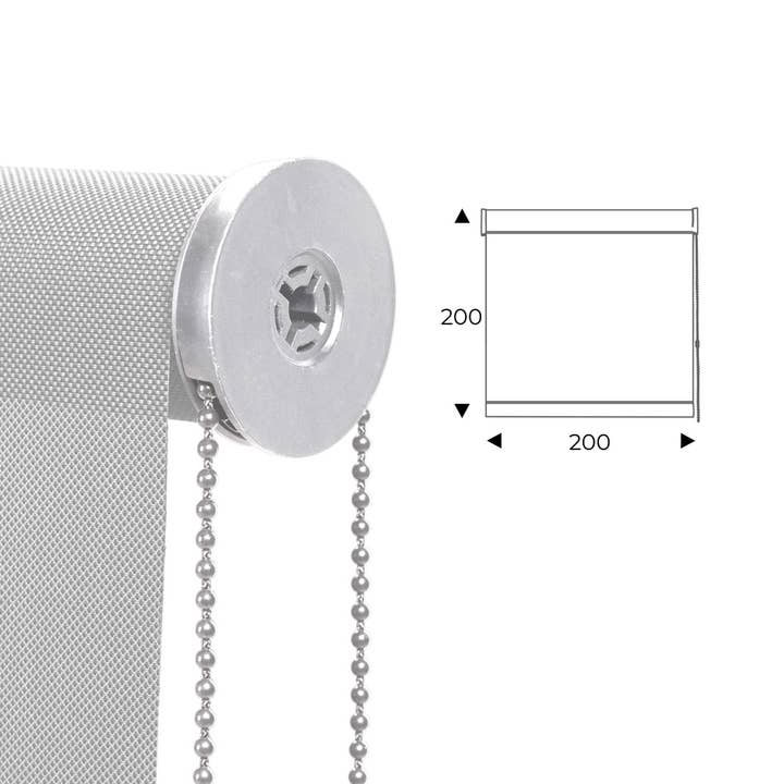 cortina enrollable 200cm blanco para venta al por mayor de Rocada Spain