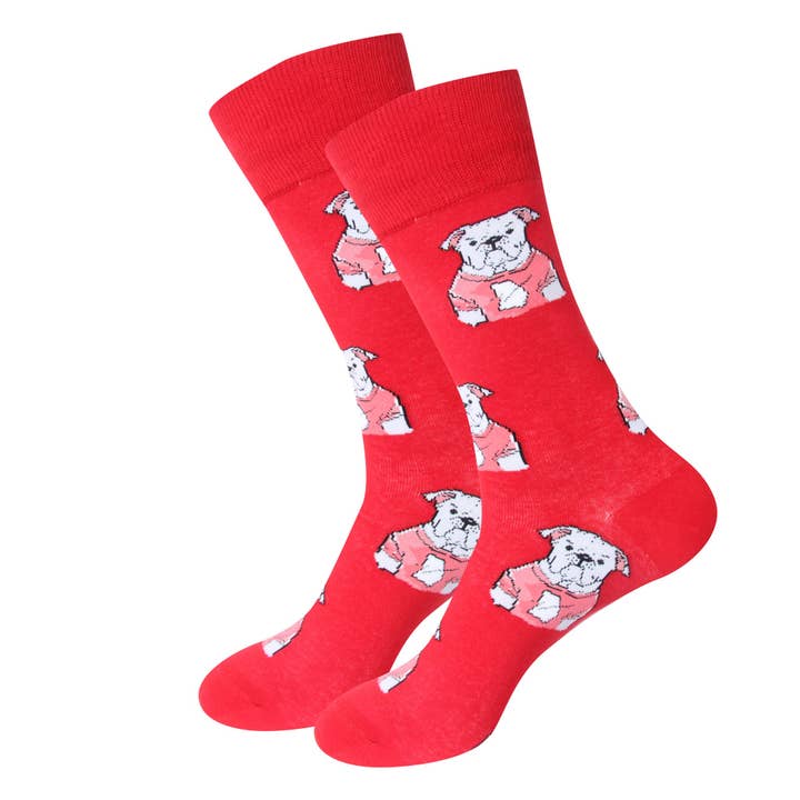 Red Bulldog Socks for wholesale by Barrel Down South