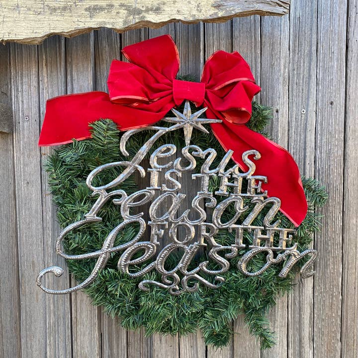 Haiti Fair Trade~ It's Cactus - Wholesale Christmas Decoration - Christmas Home Decor, Jesus is the Reason for the Season