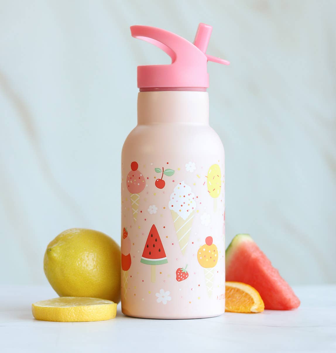 A Little Lovely Company - Wholesale Water Bottle - Kids stainless steel drink/ water bottle: Ice-cream4