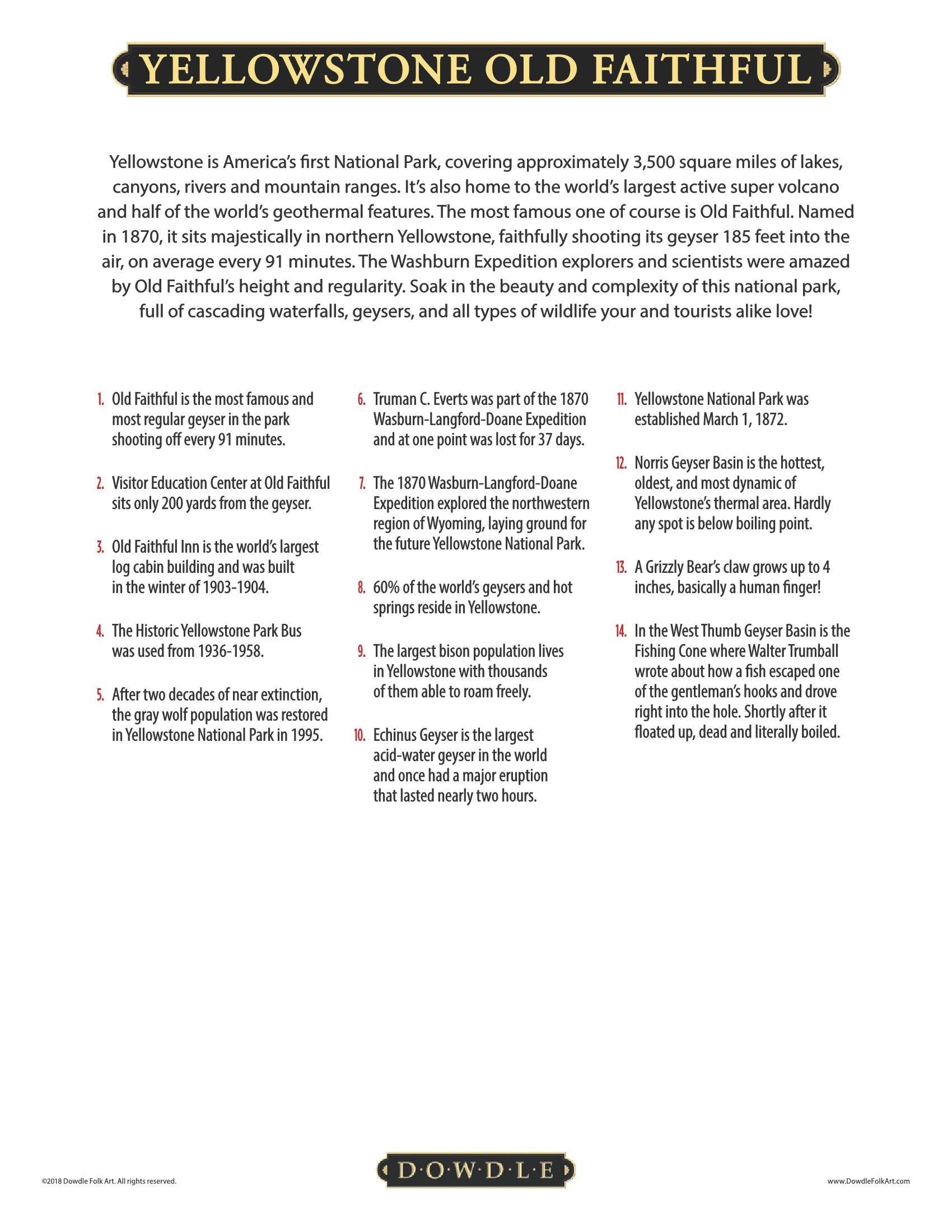 Boardwalk Puzzle Company - Wholesale Puzzle - Adult - Yellowstone Old Faithful - 500 Piece3