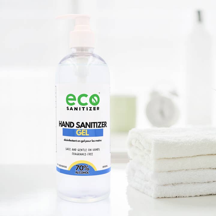 Eco Sanitizer – Desinfetante para as mãos por atacado – Desinfetante para as mãos - Gel (500 ml)1