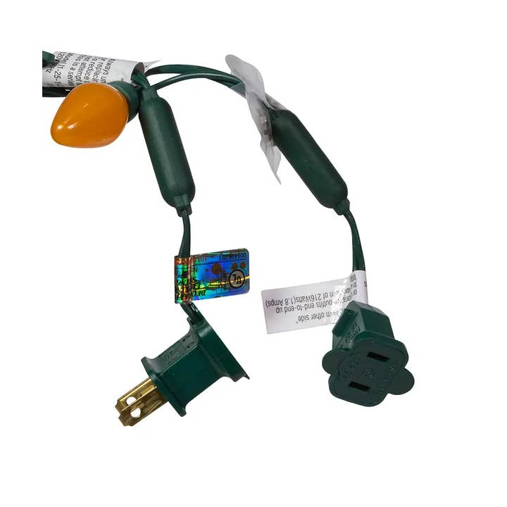 Kurt S. Adler, Inc. - Wholesale String Lights - 25L PEARL C7 MULTI LED GREEN WIRE SET