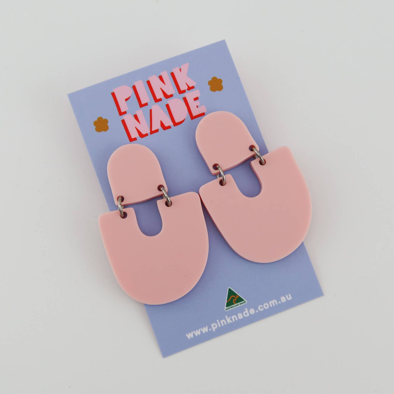 Pink Nade - Wholesale Dangle earrings - The 'Moops' Pink