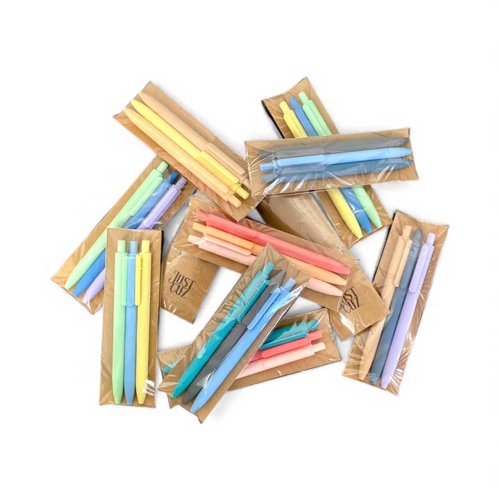 Just Cuz - Wholesale Pen - Bible Journaling Jotter Pens 3pk (assorted colors) 1