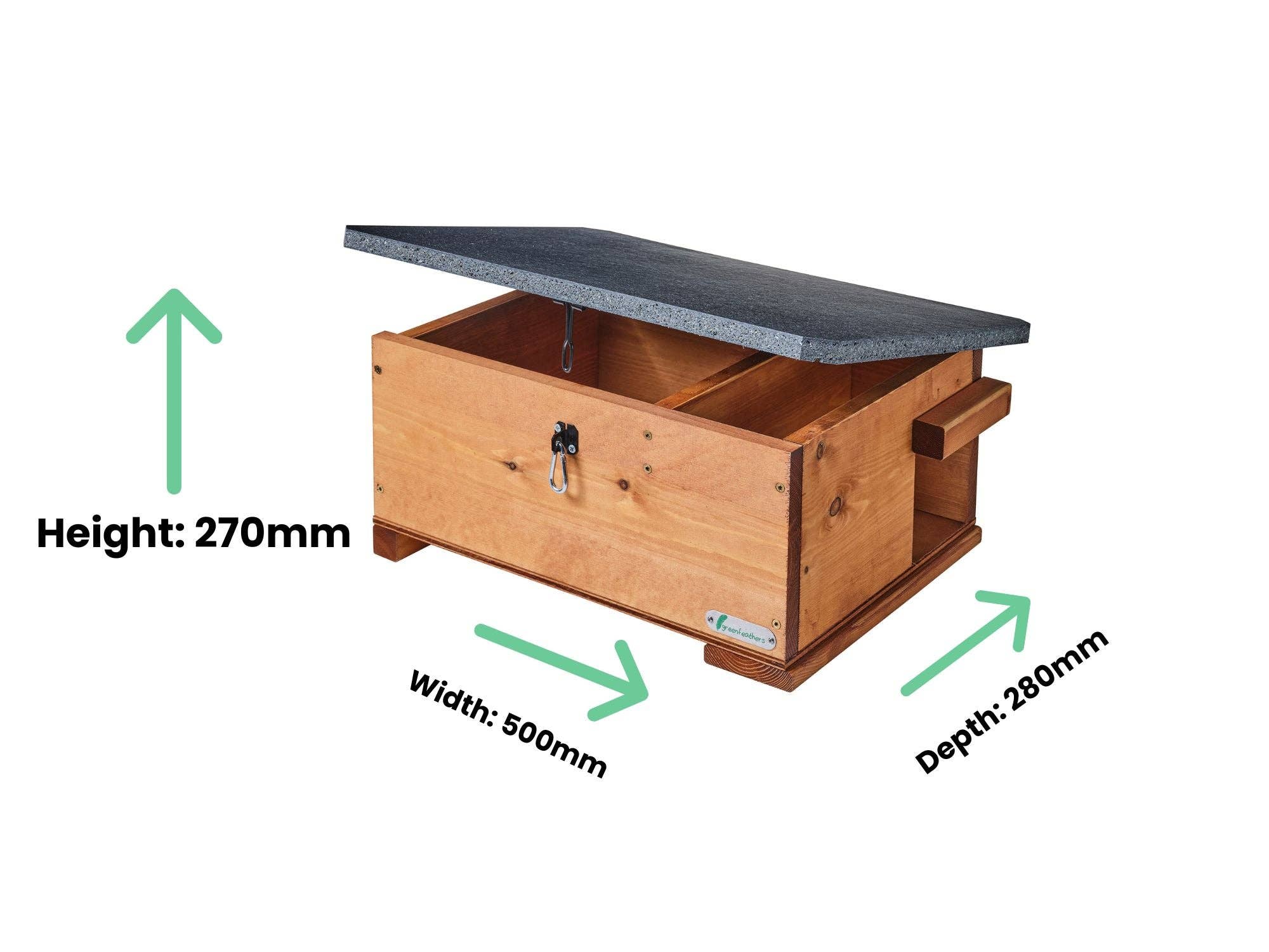 Green Feathers – wholesale Bird house – Handmade Wooden Hedgehog House1