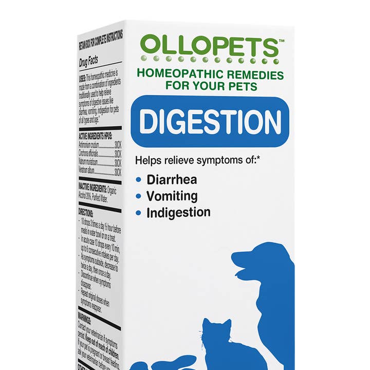 Ollopets Digestion Homeopathic Drops for All Pets, 30ml for wholesale by Ollois