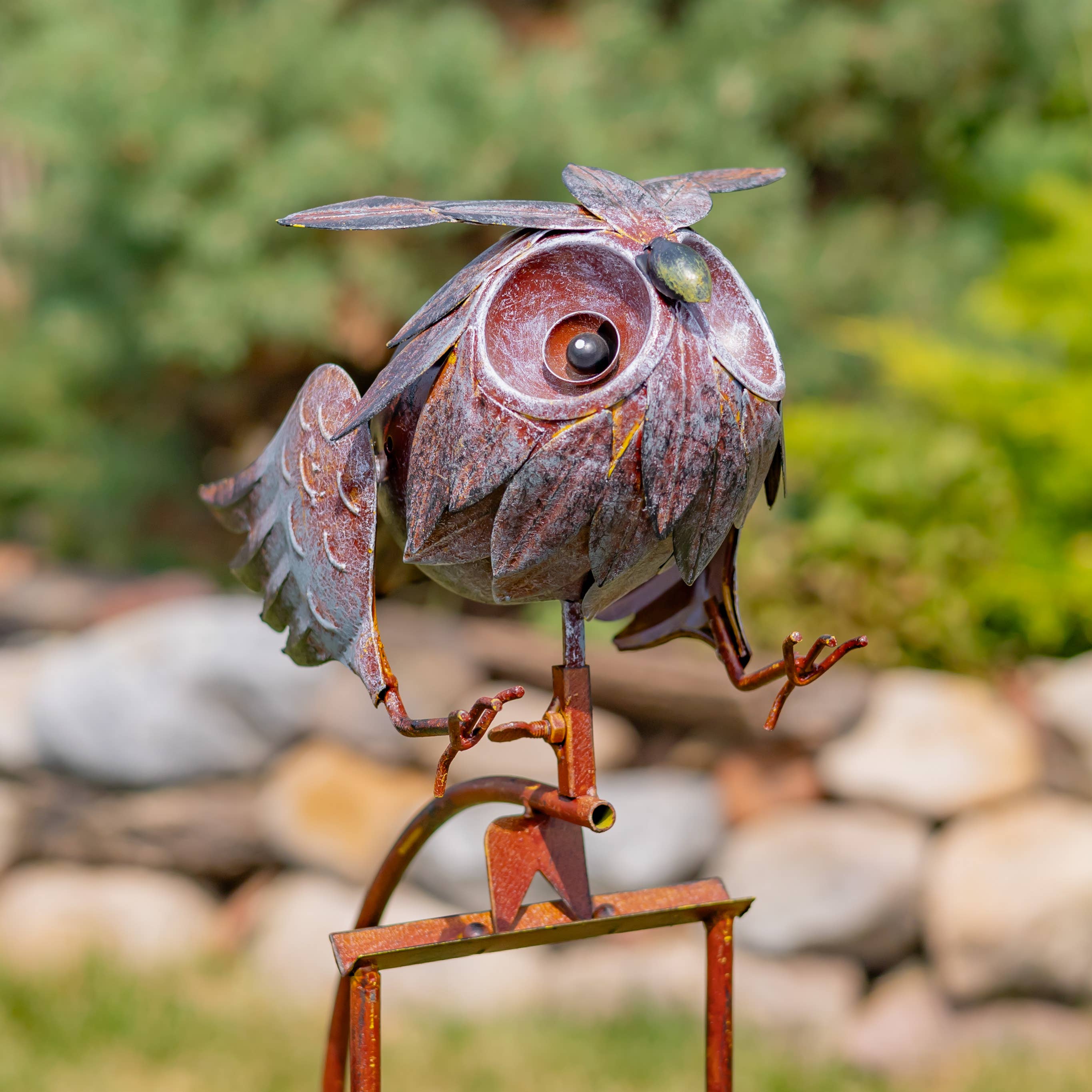 Zaer Ltd. International - Wholesale Garden/Lawn Stake - Assorted Metal Bird Rocking Stakes- 6PC/Set3