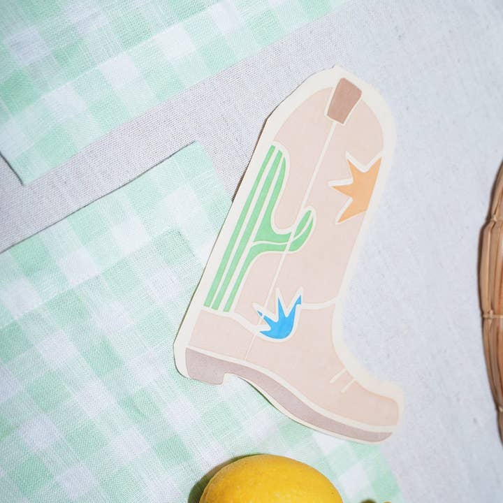 POP Party Supplies, LLC - Wholesale Disposable Napkin - Western Boot Shaped Napkins (x12)-Snake Catcher Collection1